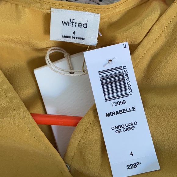 Aritzia Mirabelle Wrap Dress in Golden Yellow - Picture 10 of 10